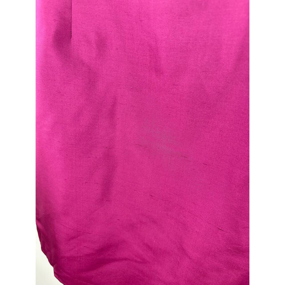 New Talbots 100% Pure Shantung Silk Shift Dress Sleeveless Purple Women's Size 8 - Picture 6 of 15